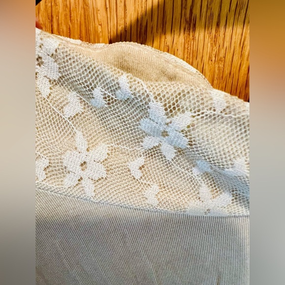 POL Cream Ruffled Tiered Blouse with Mandarin Collar - Picture 5 of 12